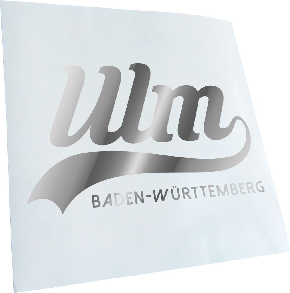 Kiwistar - Autoaufkleber - ULM Baden-Württemberg - Chrom - 40x24cm - Aufkleber für Auto, Laptop, Fahrrad, LKW, Motorrad Mehrfarbig JDM Decal Racing