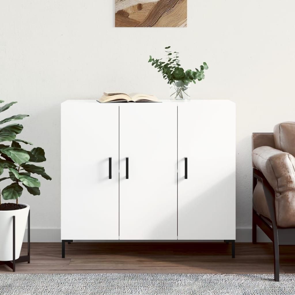 vidaXL Sideboard Weiß 90x34x80 cm Holzwerkstoff Produktbild 