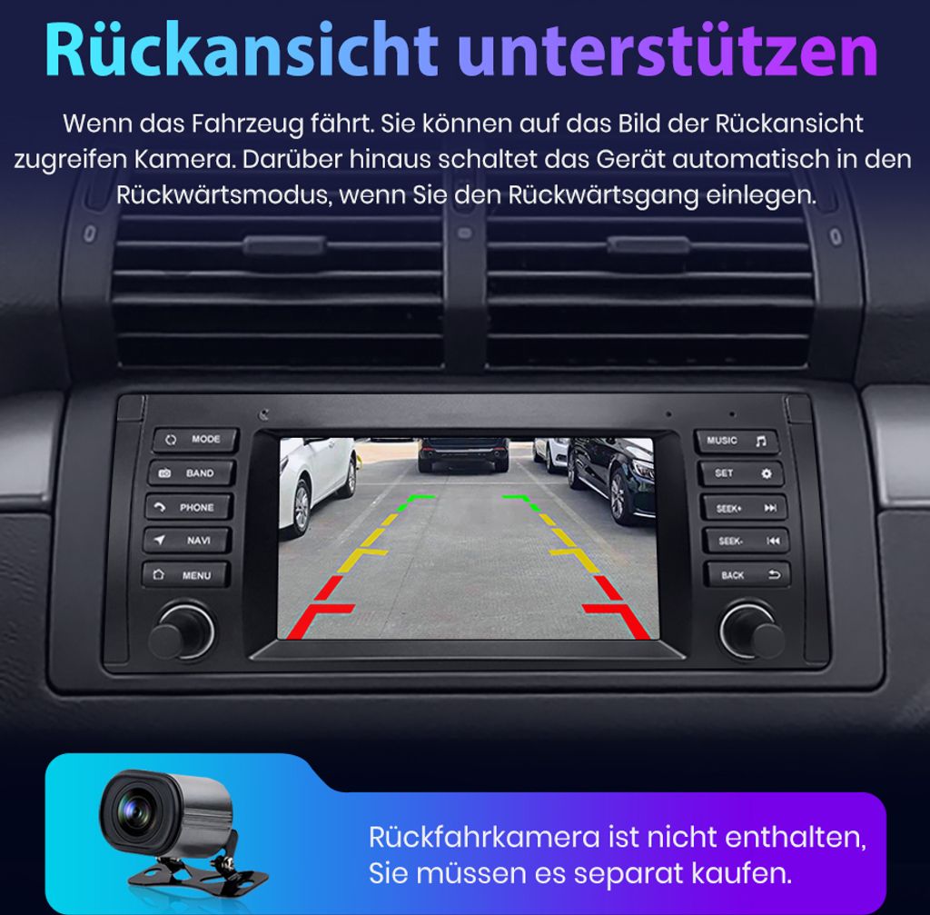 7 "Android12 Autorádio pre BMW E39 radu 5 carplay GPS Navi Obrázok produktu 8