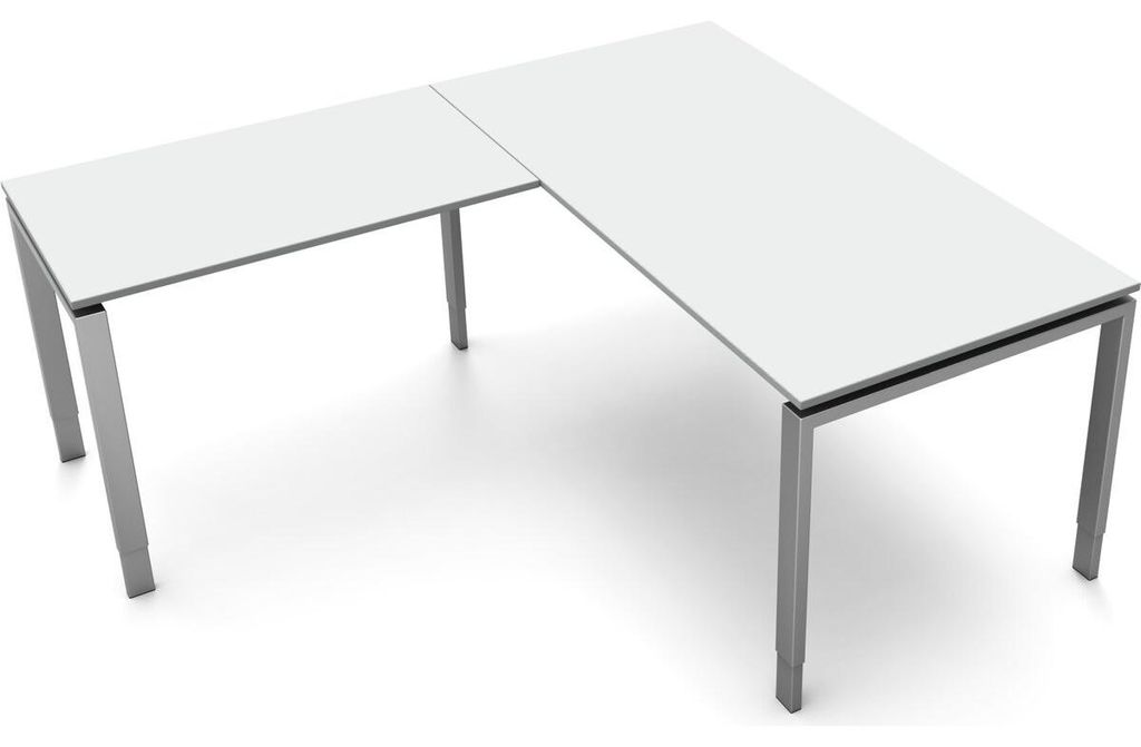 Schreibtisch Form5 160 160x80x68-82cm / Anbau 100x60cm Produktbild 