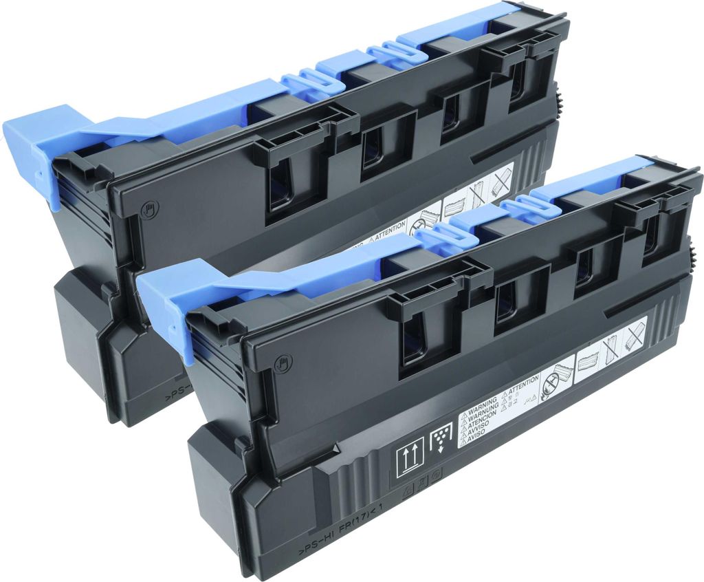 vhbw 2x Resttonerbehälter kompatibel mit Konica Minolta Bizhub C287, C227 Laser-Drucker