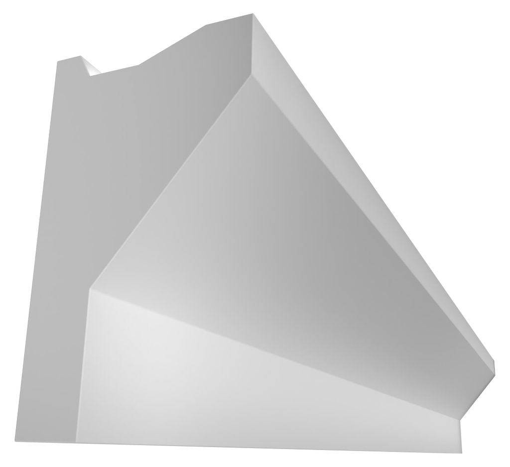 ELHARE Stuckleiste LED Band Lichtprofile Wand Indirekte Beleuchtung Profil LS10B - 70x40mm, 2m