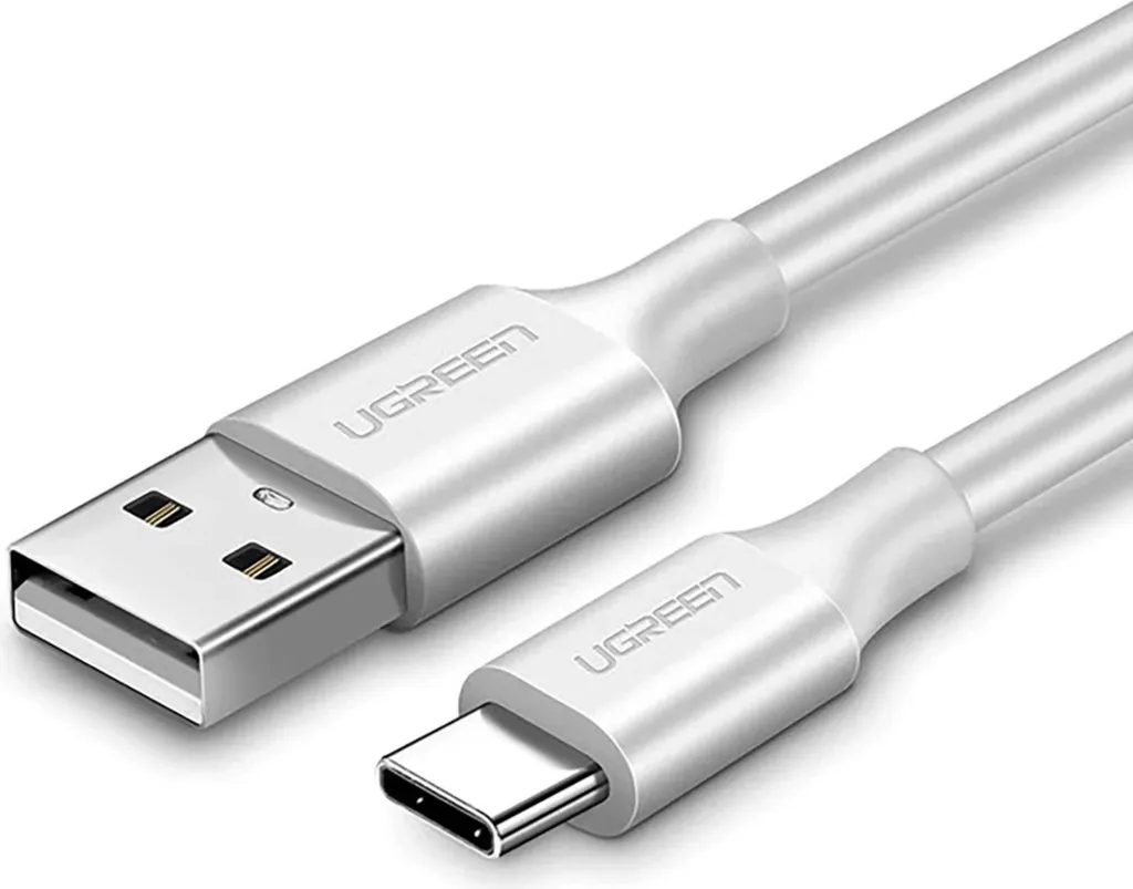 Cavo Ugreen US287 USB-C 0.5M Bianco | Ricarica Rapida QC 3.0