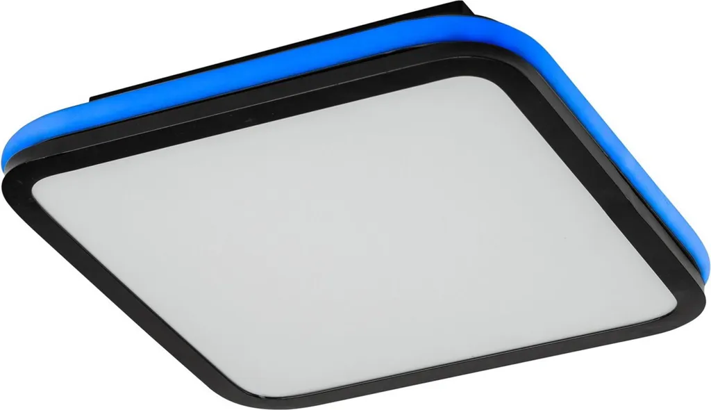 Grand Plafonnier LED Serkan 43cm Noir Idéal Salon et Chambre à Coucher