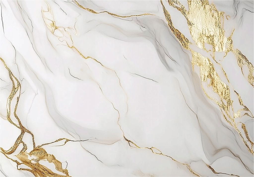 Fototapete Marmor Grau Gold Steinwand - 250x175 cm - inklusive kleister - Vlies Tapete - Vliestapete Wohnzimmer Schlafzimmer Küche Modern Wandtapete