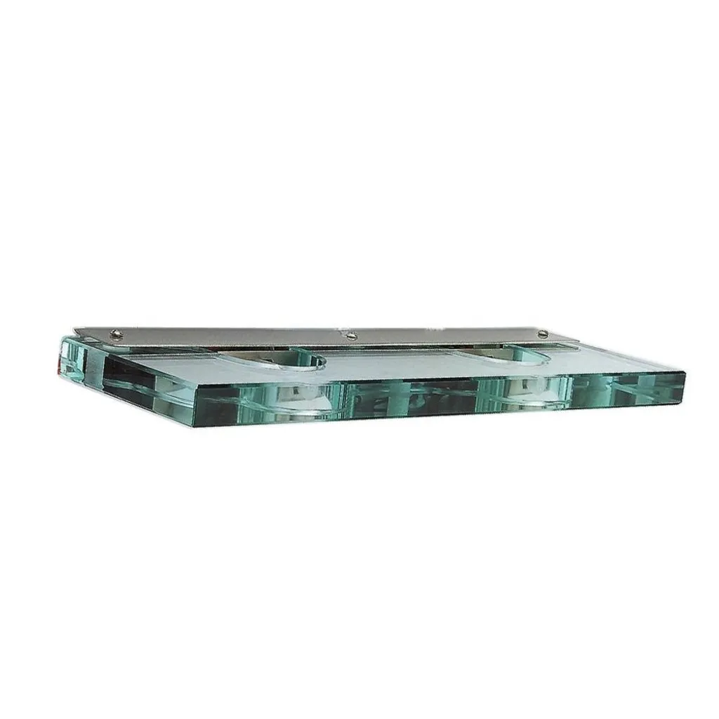 Applique murale GLASSO verre et nickel mat 2xG9 - Luminaire Design
