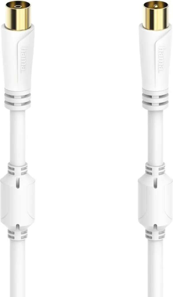Cavo Coassiale Hama 100dB Placcato Oro 0.75m - Zero Interferenze