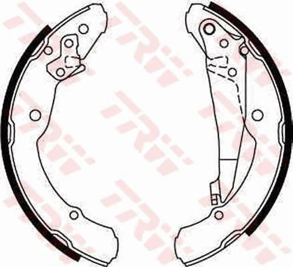 TRW GS8639 Set ganasce freno OE 1J0698525 compatibile con Inca, Octavia, Roomster, Beetle, Caddy, Jetta, Polo 6R