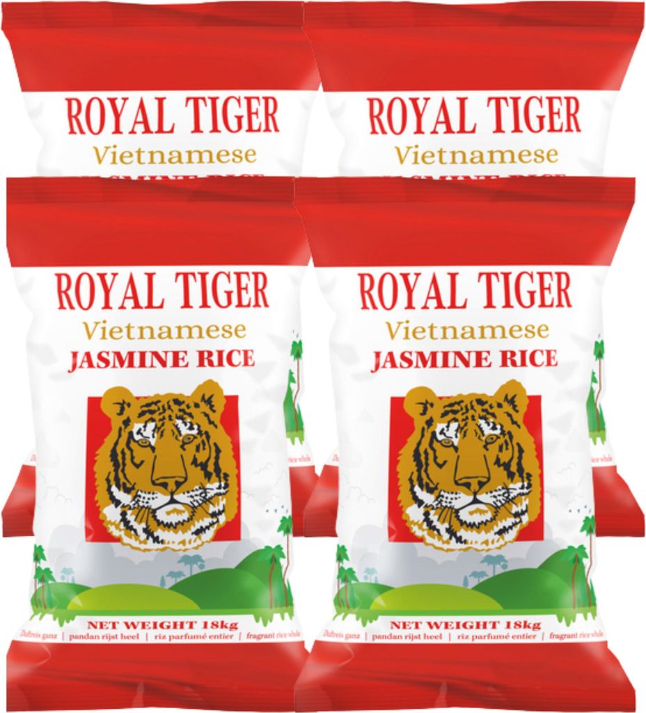 Royal Tiger vietnamská jasmínová rýže, 4x 18 kg, voňavá Obrázek produktu 