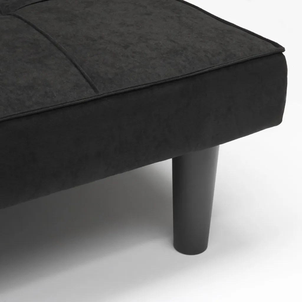 Canapé lit design Giada Dark en tissu avec structure robuste 2 places - 4