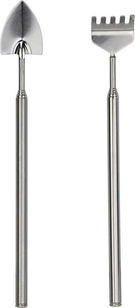 Outils de terrarium en inox brossé - 2 pièces pour plantation de précision