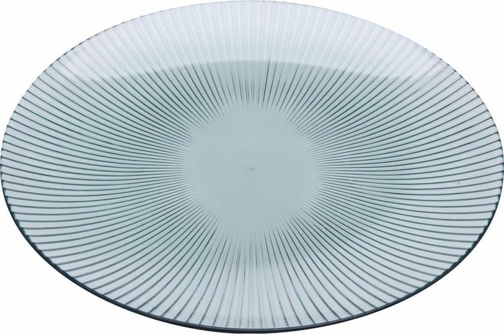 Teller türkis mit Muster glänzend Modern Design Dekorativ 25cm x 2cm