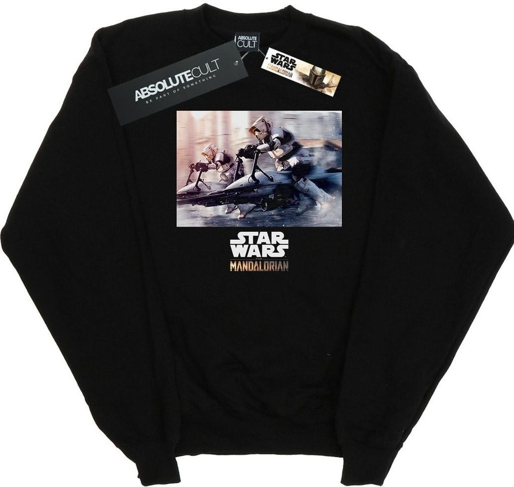 Star Wars - "The Mandalorian" Sweatshirt für Herren BI46333 (M) (Schwarz)