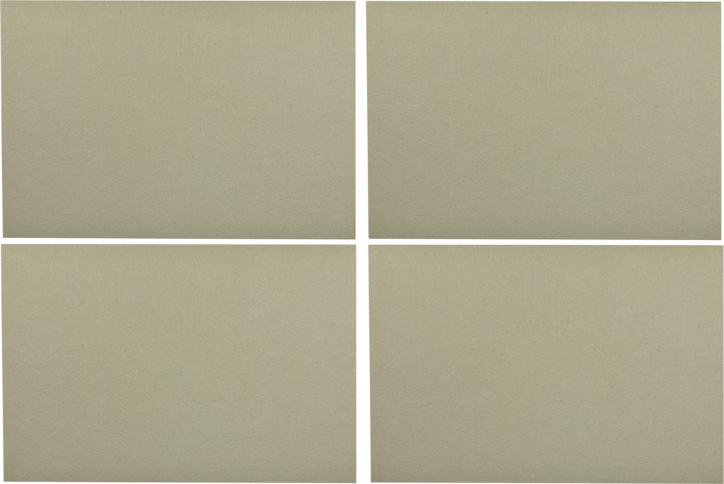 4er Set Tischsets / Platzsets aus Polyesterfilz in einem schönen Taubengrau