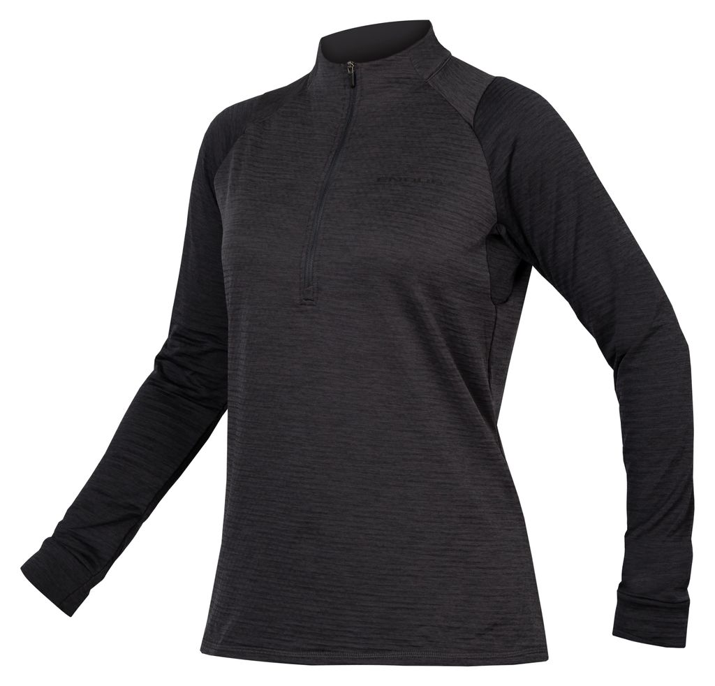 Endura Singletrack Reißverschlusspullover Schwarz XS Frau Schwarz XS