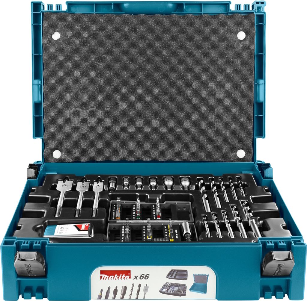 Makita Bohrer-Bit-Set 66-tlg Steckschlüssel Metall Holz Produktbild 7