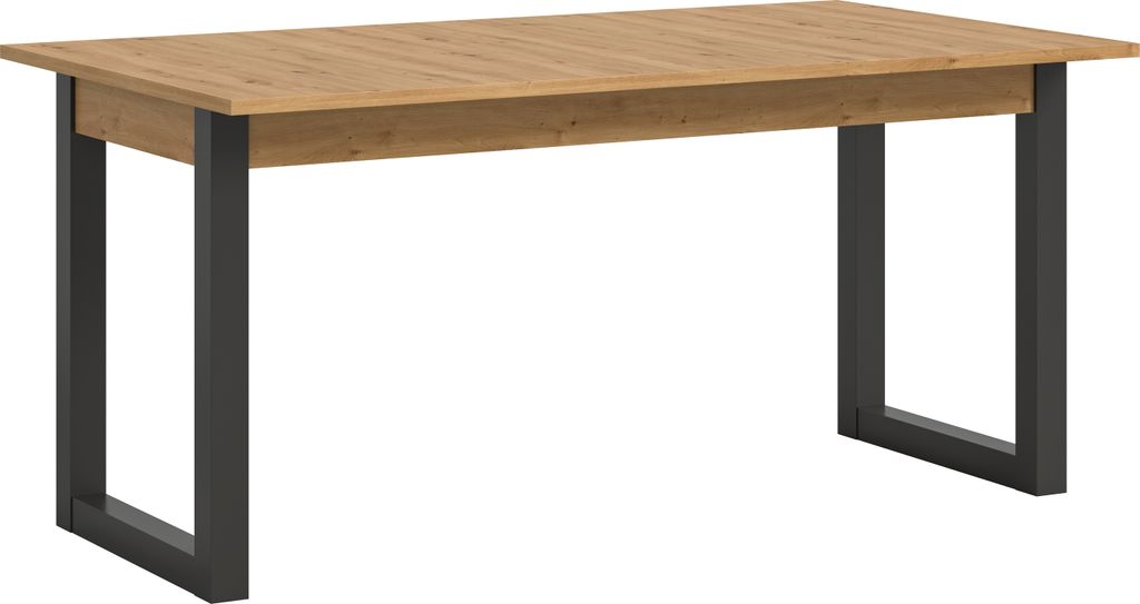 Kulissentisch >Seattle< ausziehbar bis 190cm, Grau / Artisan - 150/190x76x90 (BxHxT)