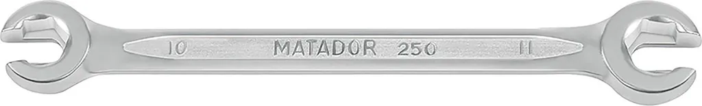 Chiave Poligonale Aperta 10x11 mm per Raccordi Idraulici e Freni Auto