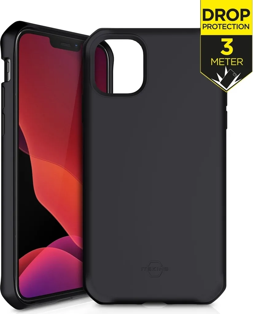 Étui de Protection iPhone 12 / 12 Pro ITSKINS Spectrum Solid Noir