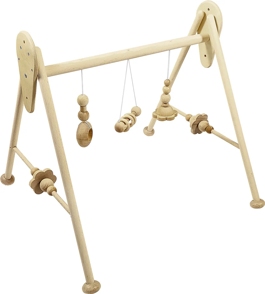 Aire de jeux en bois massif Hess 62 cm finition naturelle sans vernis