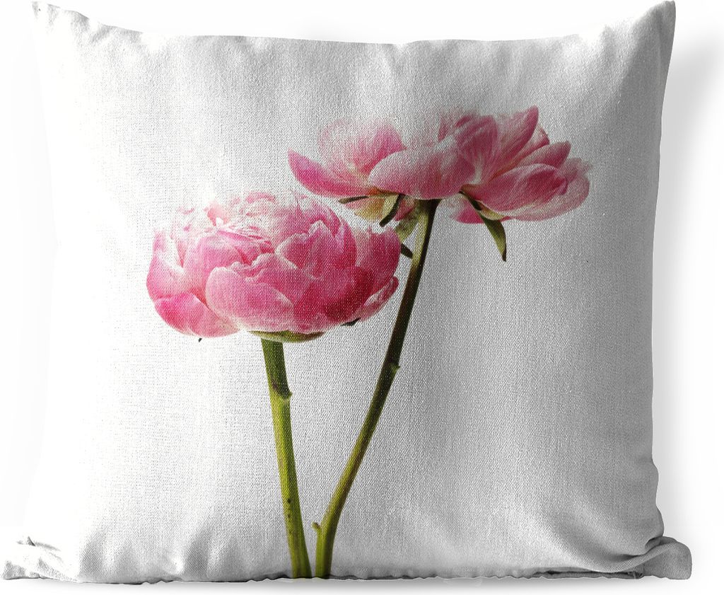 MuchoWow Outdoor Kissen - Blumen - Blüte - Rosa - 45x45 cm - Wetterfest - Lounge Kissen - Fotokissen - Dekoratives Kissen