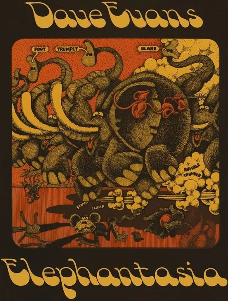 Disque Vinyle Elephantasia de Dave Evans LP - Album Folk 375 Media Neuf