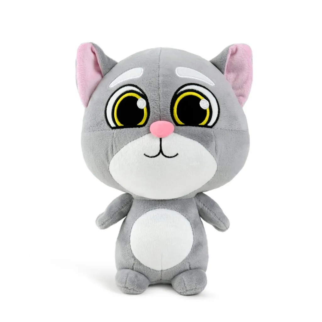 WP MERCHANDISE Peluche Oliver 28cm - Chat gris mignon et doux