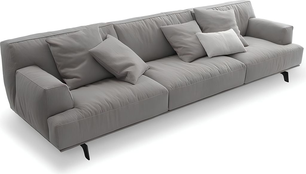Design Moderne Viersitzer Couch Polster Sofa 4er Sitz Möbel Big Sofas Neu Sofas
