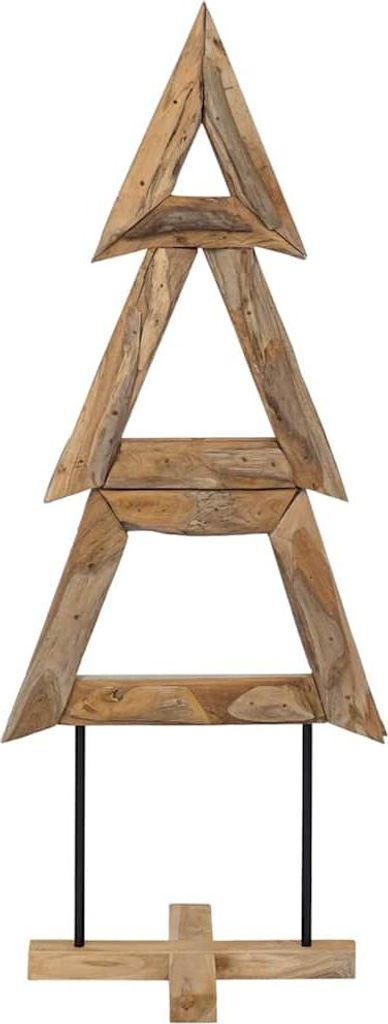 vidaXL Weihnachtsbaum mit Ständer Braun 149,5 cm Massivholz Produktbild 
