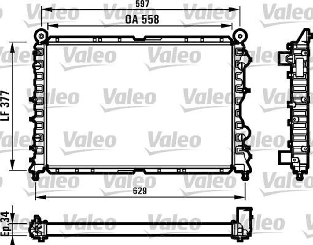 Évitez la surchauffe moteur avec le radiateur Valeo 731561 Alfa 145 146