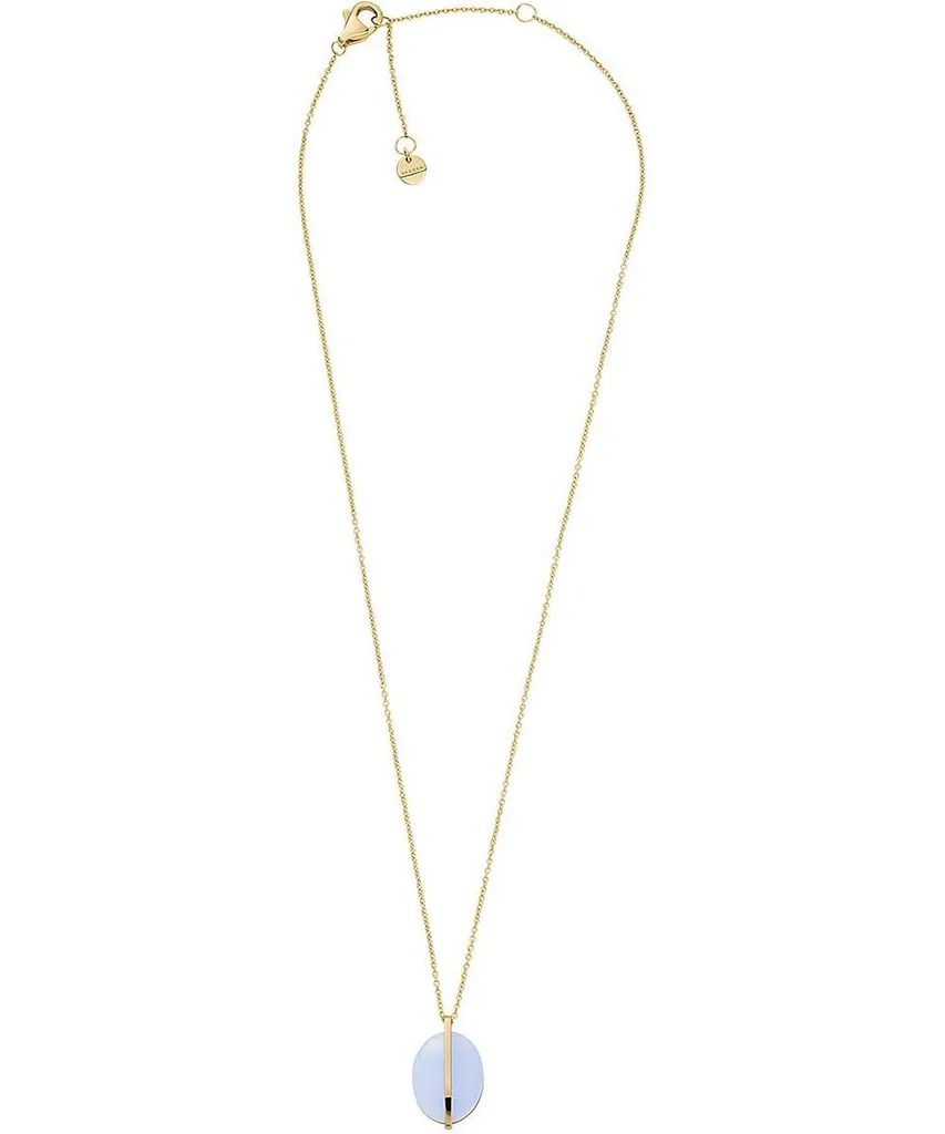 Skagen SKJ1578710 Collana da donna HYGGE acciaio inossidabile oro blu 45 cm