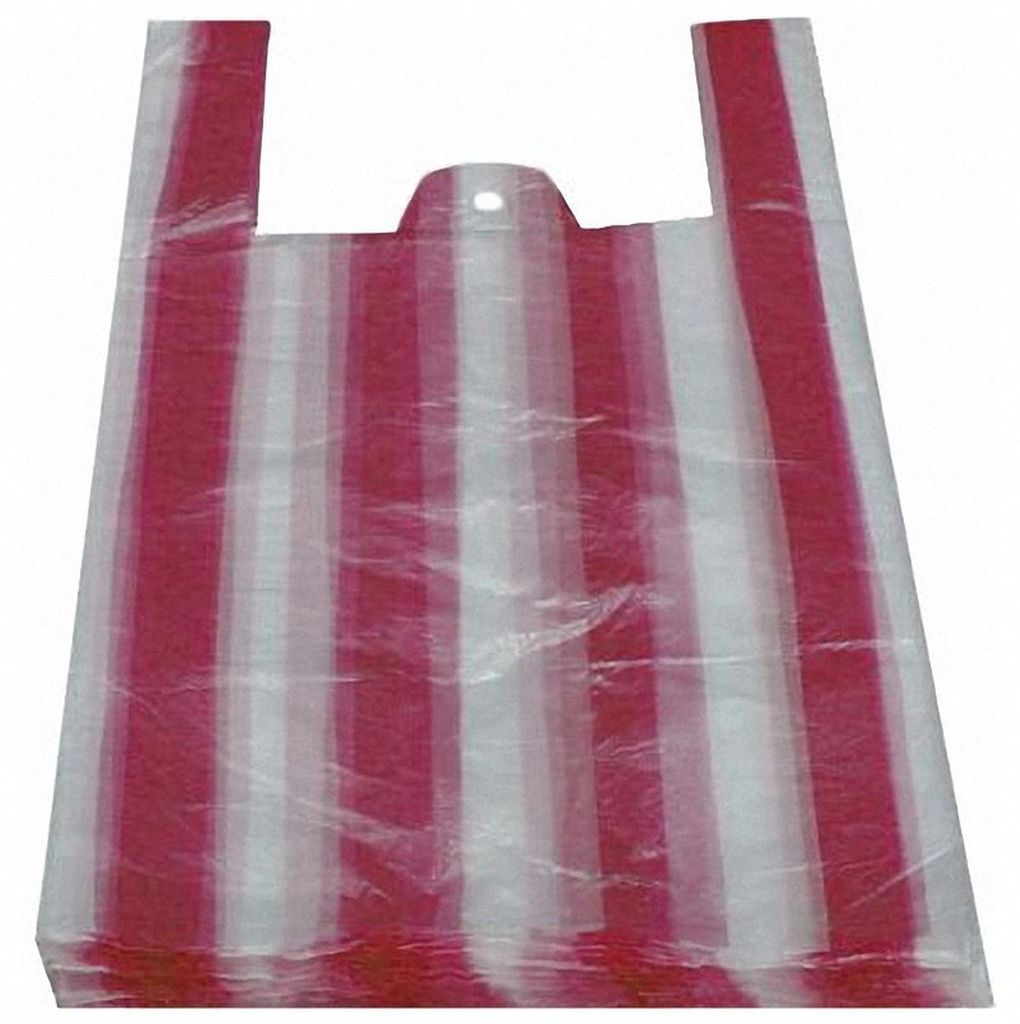 1000x Hemdchentragetaschen HDPE gestreift 240+110x440mm Produktbild 