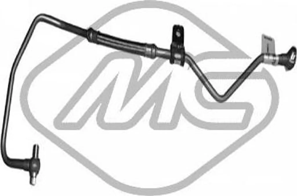 Conduite d'huile turbo renforcée Metalcaucho 92292 OE 9677529380 PSA