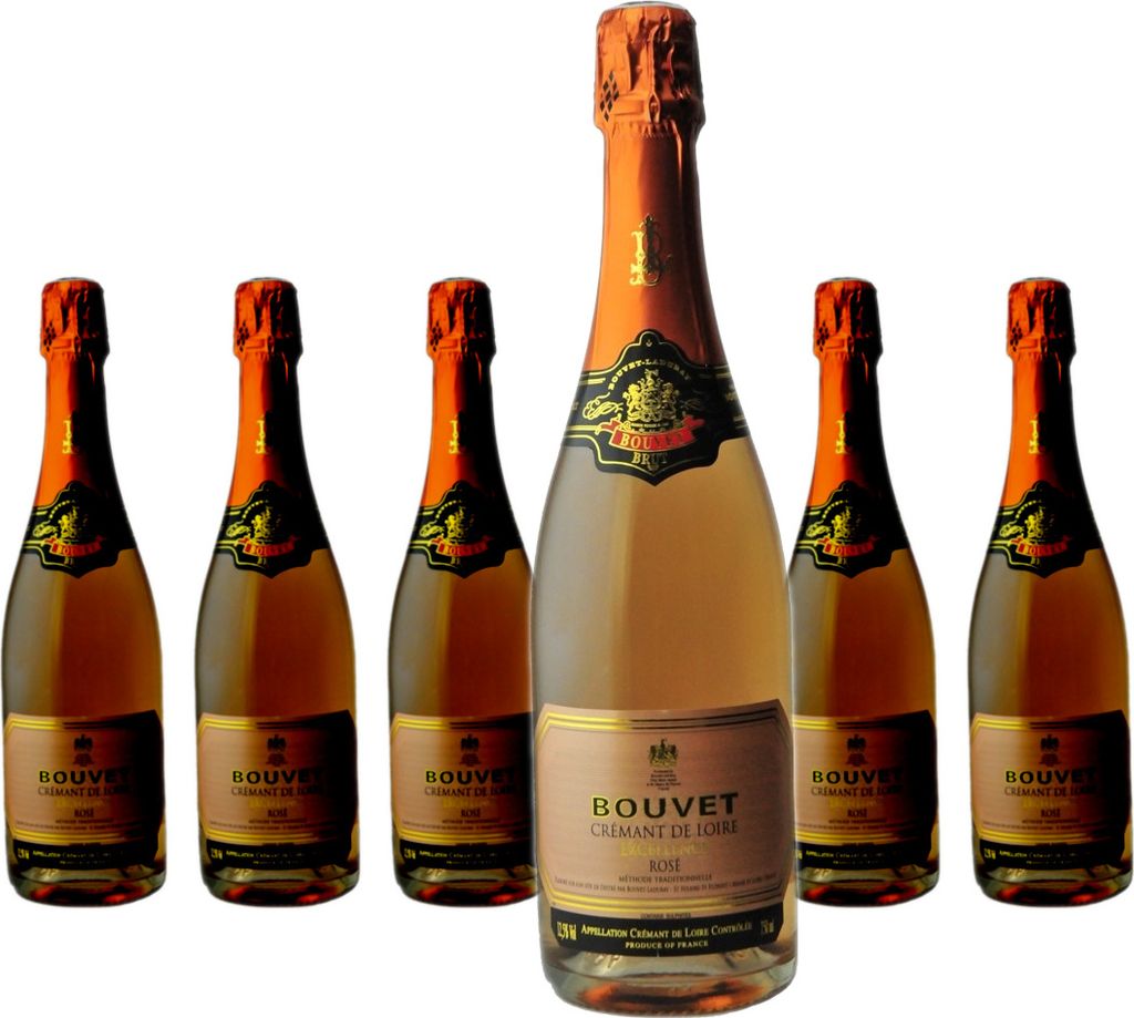 6 x Bouvet Excellence Crémant de Loire Rosé Brut Produktbild 