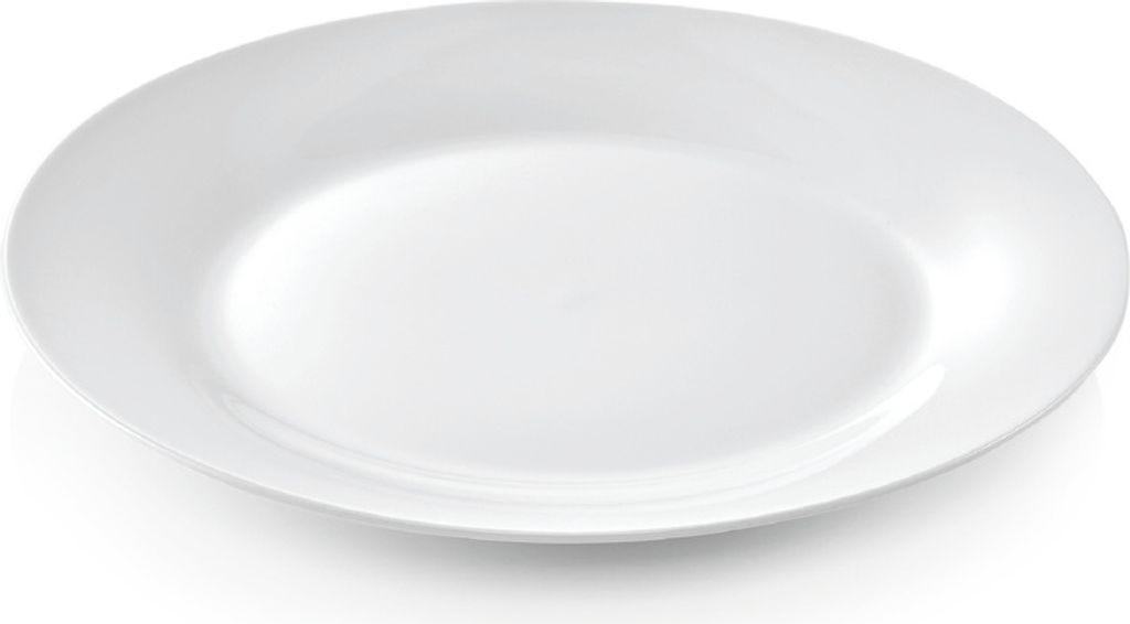 36x flache Teller Ø 23 cm weiß, Porzellan