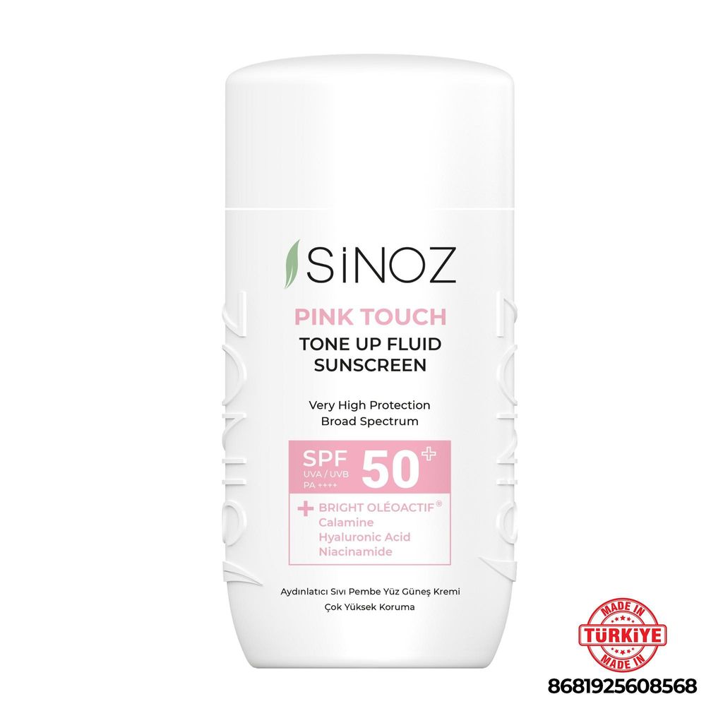 Sinoz Pink Touch Tone-Up Fluid Sunscreen SPF 50+ PA++++, 50 Produktbild 