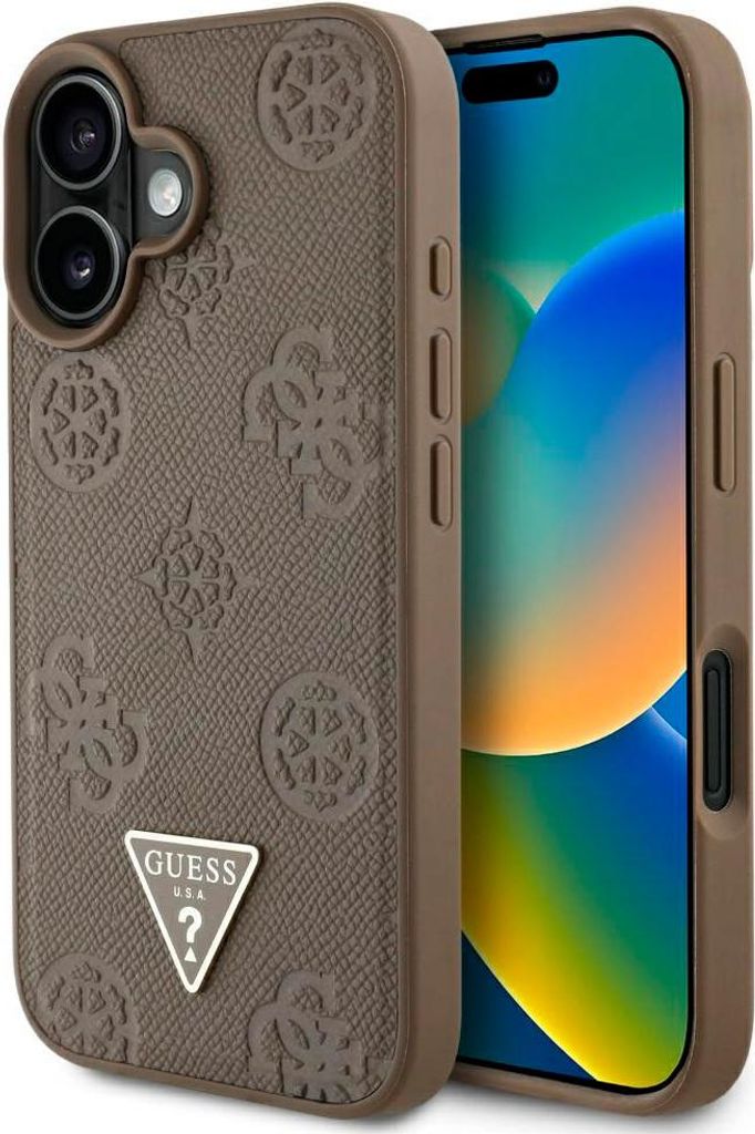 Guess Etui MagSafe iPhone 16 Braun