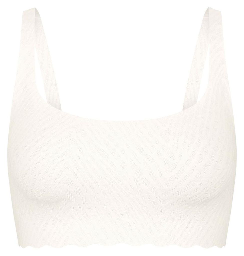 sloggi Damen Bustier Blue ZERO Feel Bliss silkwhite - Größe M