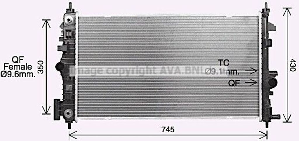 PRASCO OL2726 Kühler Wasserkühler Motorkühler für OPEL INSIGNIA Caravan INSIGNIA INSIGNIA Stufenheck INSIGNIA A Country Tourer (G09) für VAUXHALL
