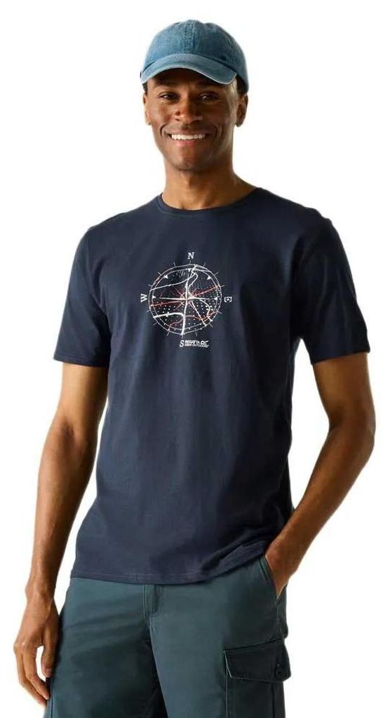 Regatta Cline Ix Kurzarm-t-shirt Blau 2XL Mann Blau 2XL