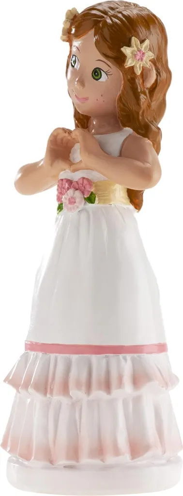 Figurine de communion pour fille accessoire gâteau fête religieuse