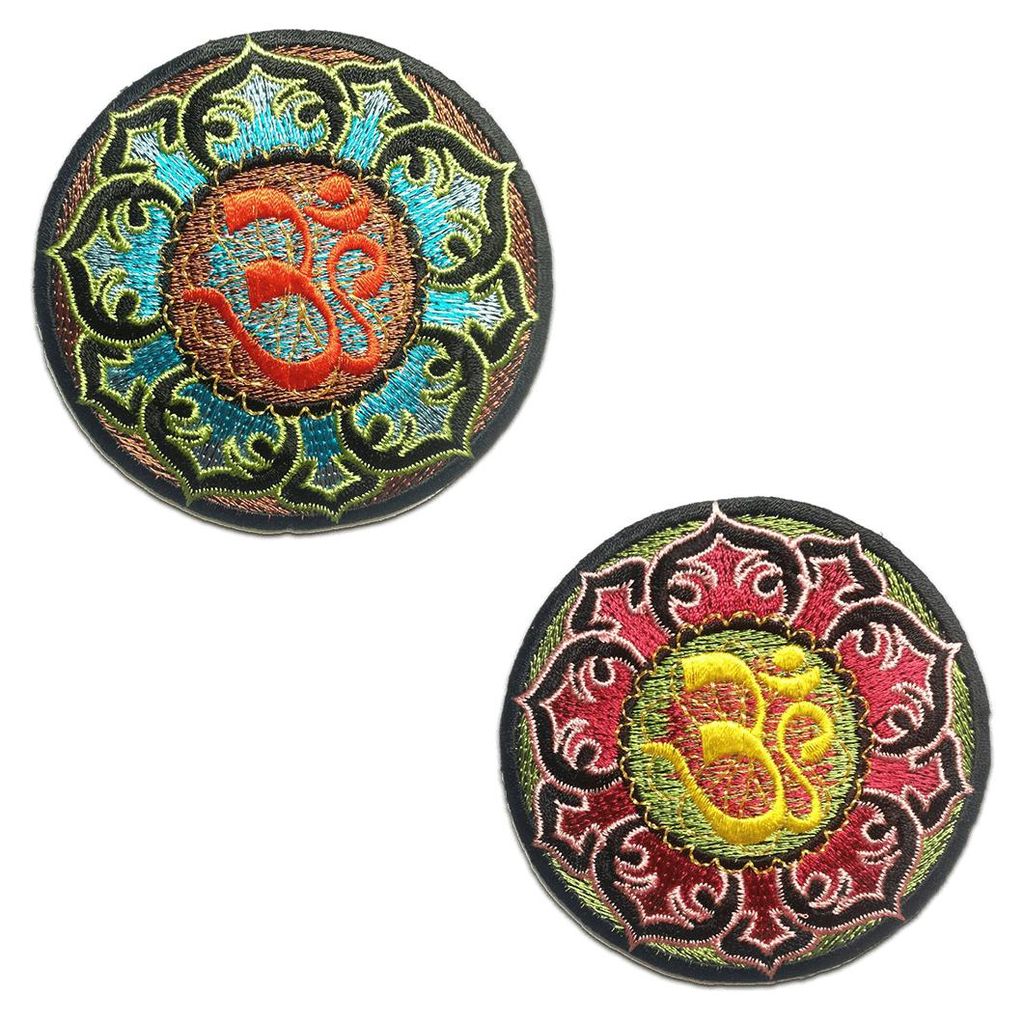 Om Symbol Meditation - Aufnäher, Bügelbild, Aufbügler, Produktbild 