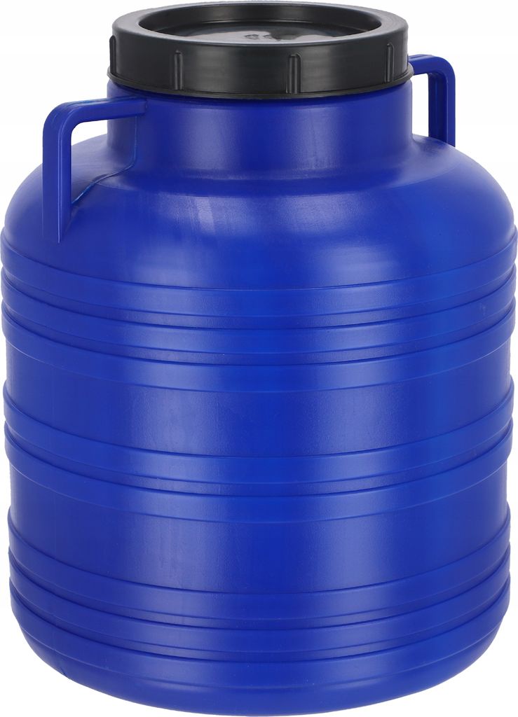 KADAX Plastikfass, Weithalsfass, Fass aus HDPE-Kunststoff mit Deckel, Deckelfass, multifunktionales Kunststofffass, Universalfass, Wasserfass (30L ...