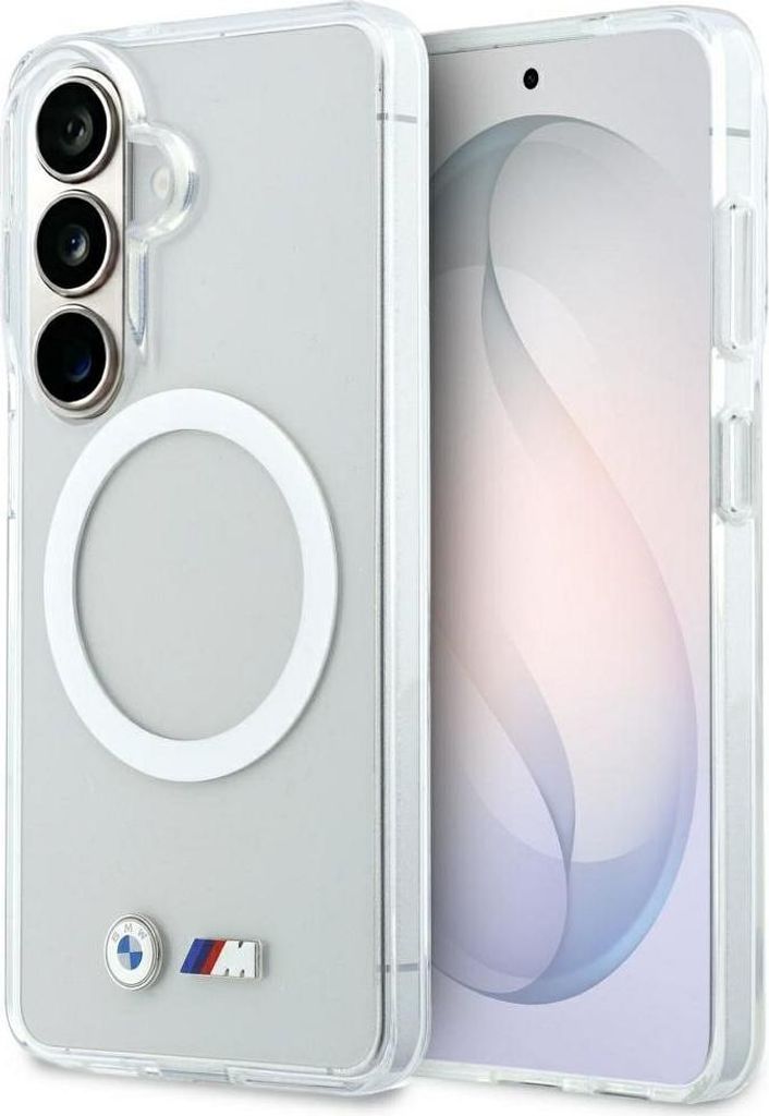 BMW case passend für SAMSUNG S26 BMHMS26S25HSMLKT (Magnetic IML Shockproof W/ Metal Logos) transparent