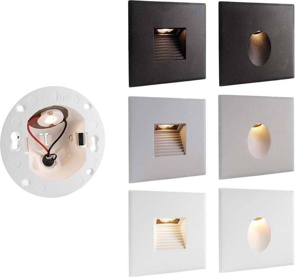 Deko Light Alwaid 2 563009 Led Wandeinbauleuchte Leuchte Led 4 W Weiß Ral 9900