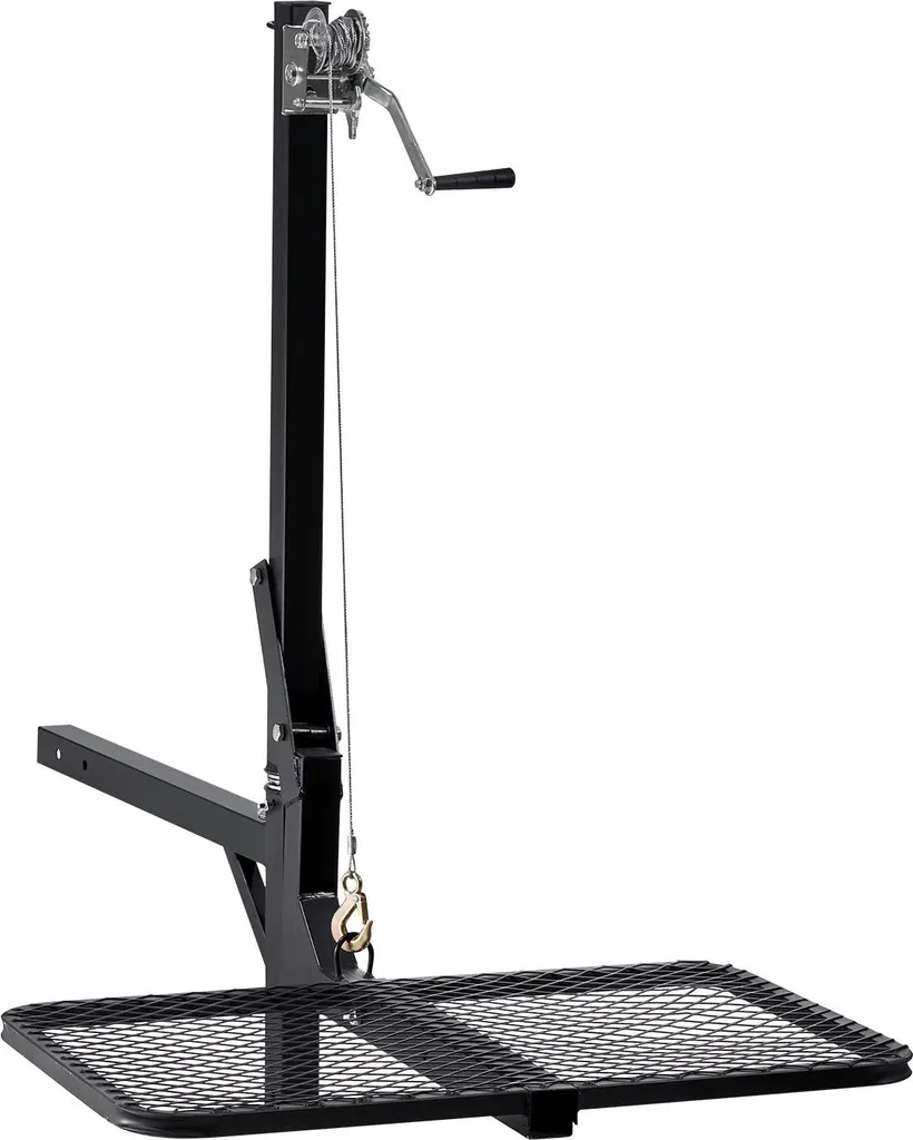 Palan à Gibier Pliable à 360 Degrés avec Capacité de Levage de 136 kg