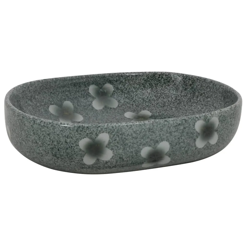 Lavabo vidaXL Blu Ovale 59cm | Ceramica Resistente da Appoggio Offerta