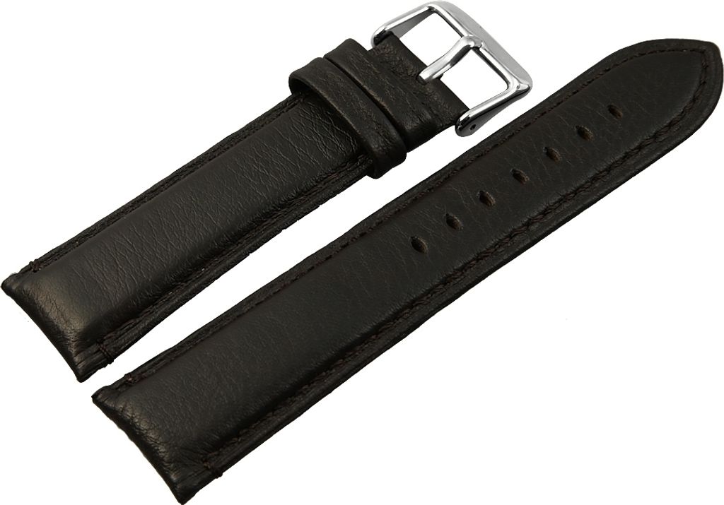 Hochwertiges Echt-Lederband, braun, Gr. 18