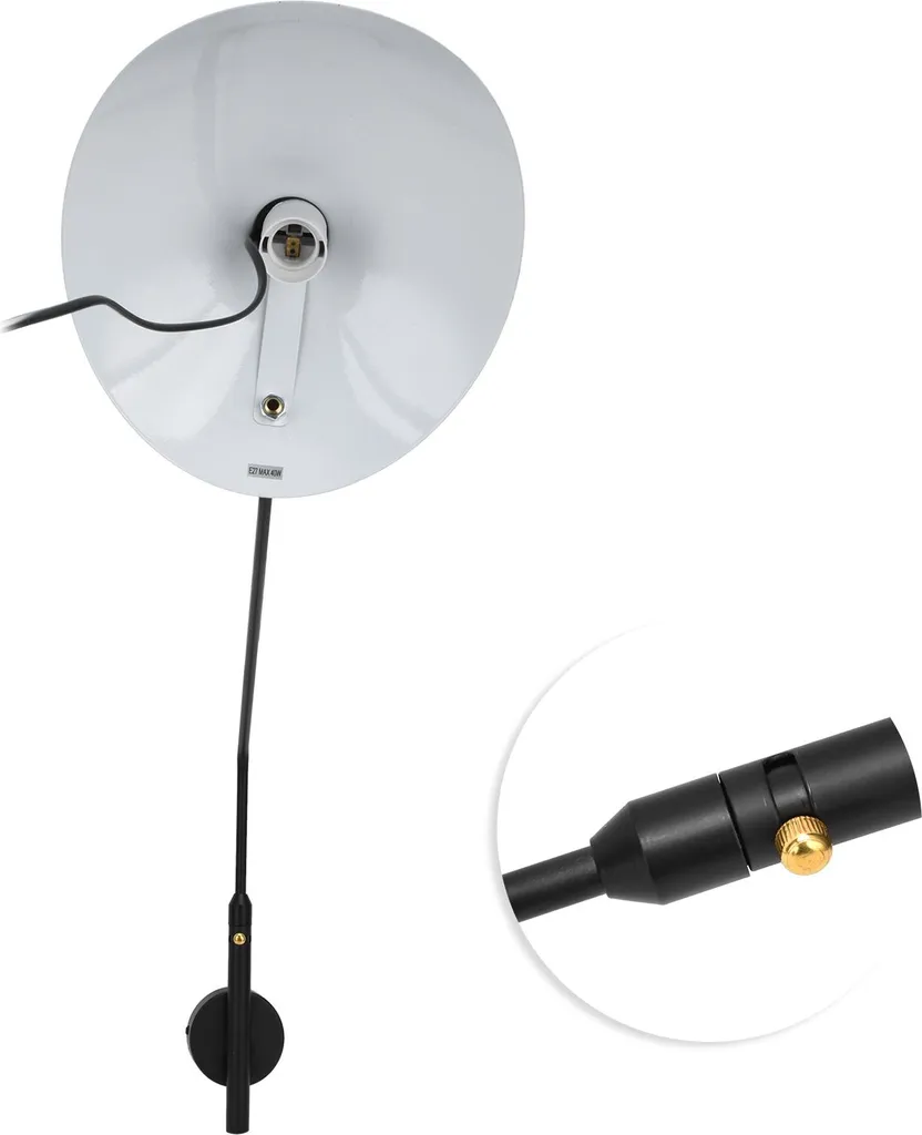 Lampe murale pivotante vintage pour plan de travail cuisine et bureau