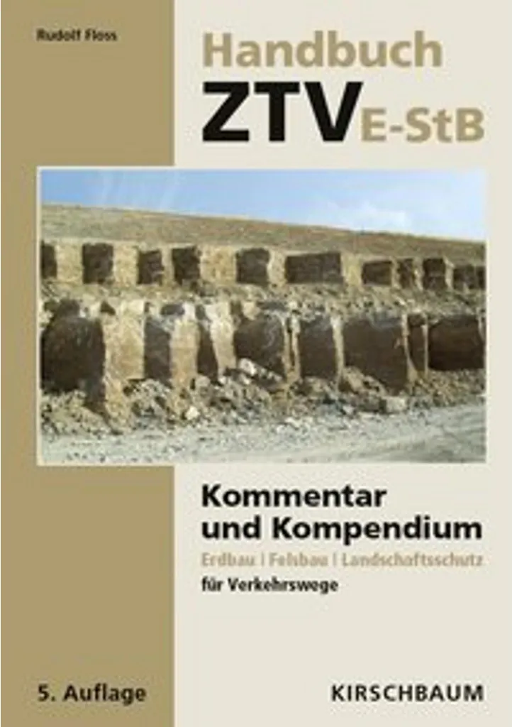 Handbuch ZTV E-StB : Guide technique terrassement et construction routière